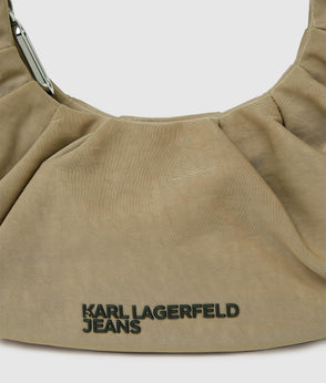 Karl Lagerfeld Denim Lace-Up Mini Skirt Washed Black