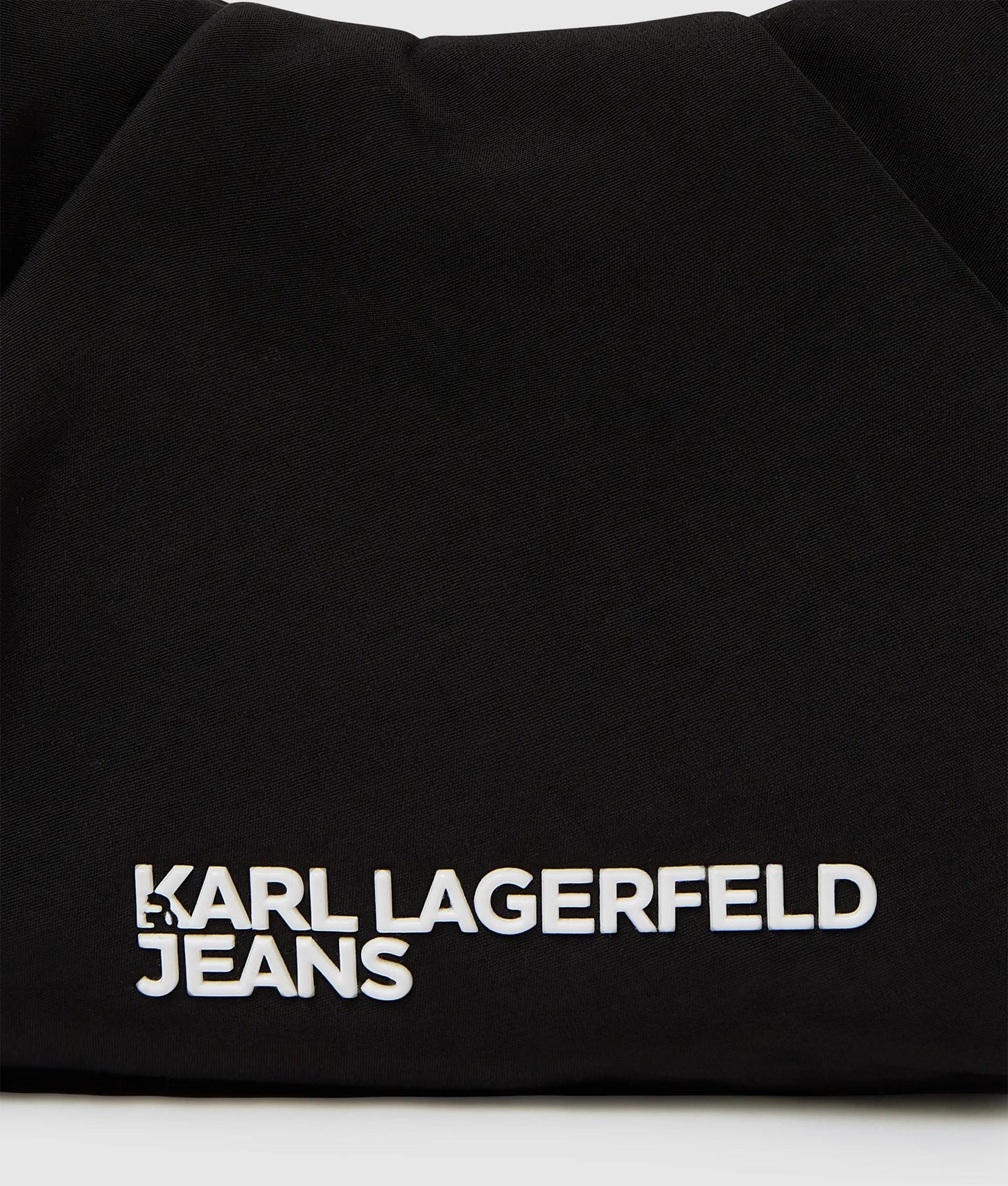KarlLagerfeld Gathered Small Hobo Bag Black
