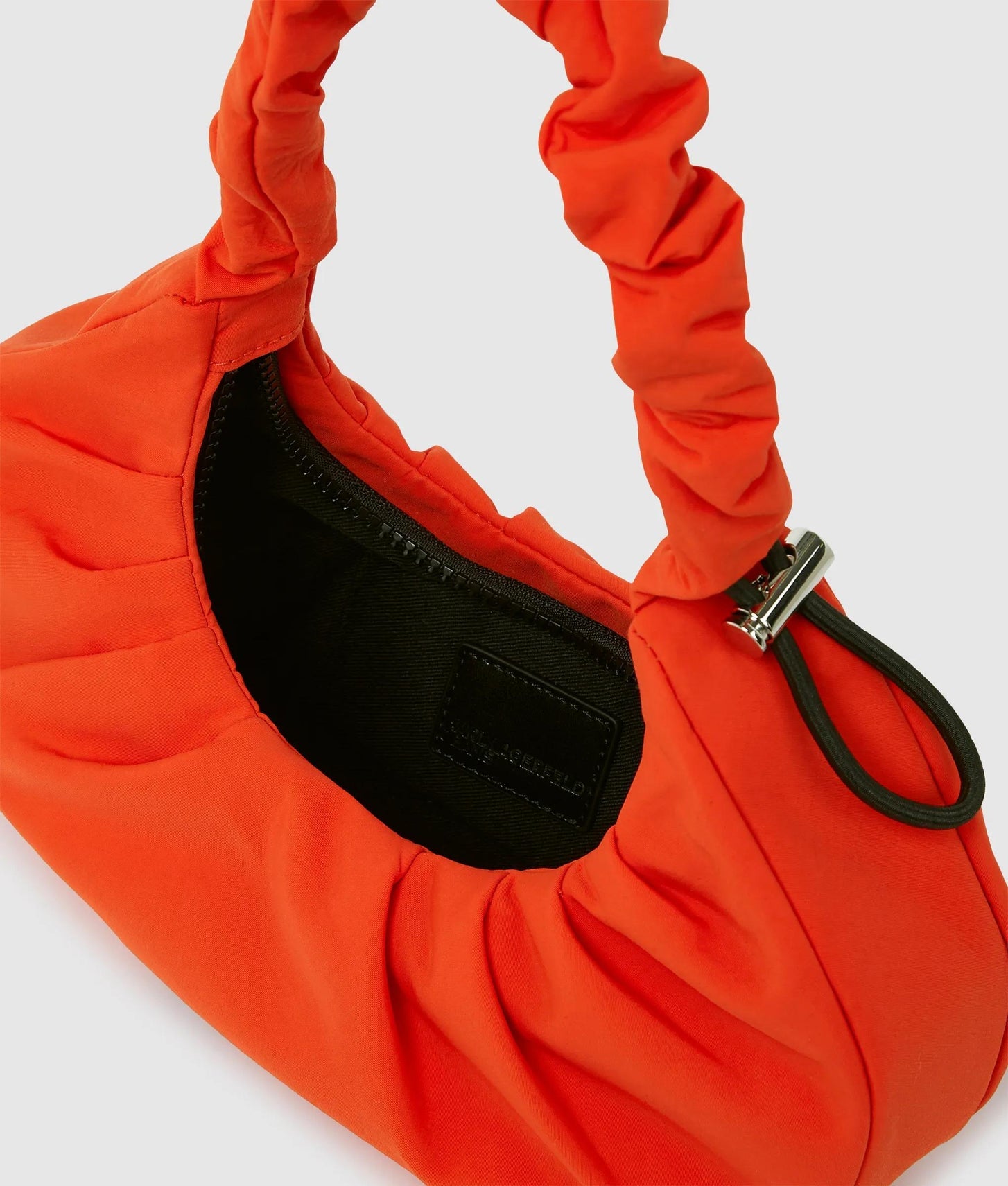 KarlLagerfeld Gathered Small Hobo Bag Grenadine