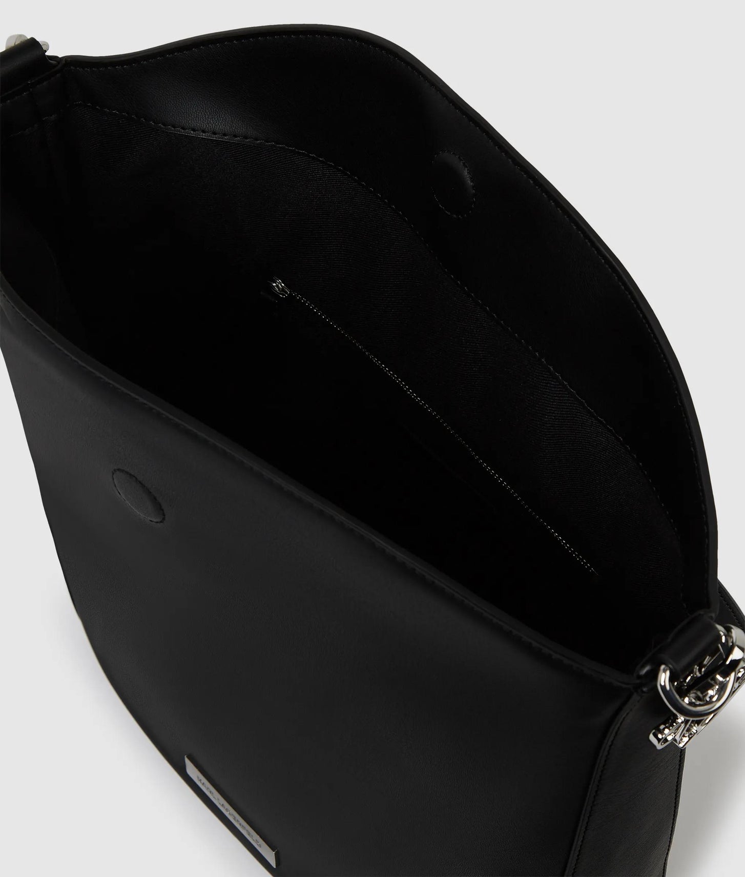 KarlLagerfeld Ikon Smooth Hobo Bag Black