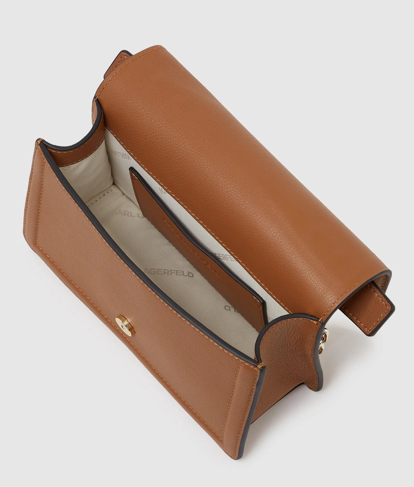 KarlLagerfeld Knova Small Crossbody Bag Dark Tan