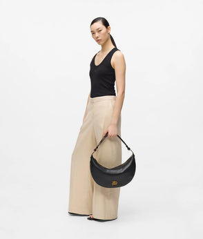 Karl Lagerfeld Wide Leg Linen Blend Pants Safari