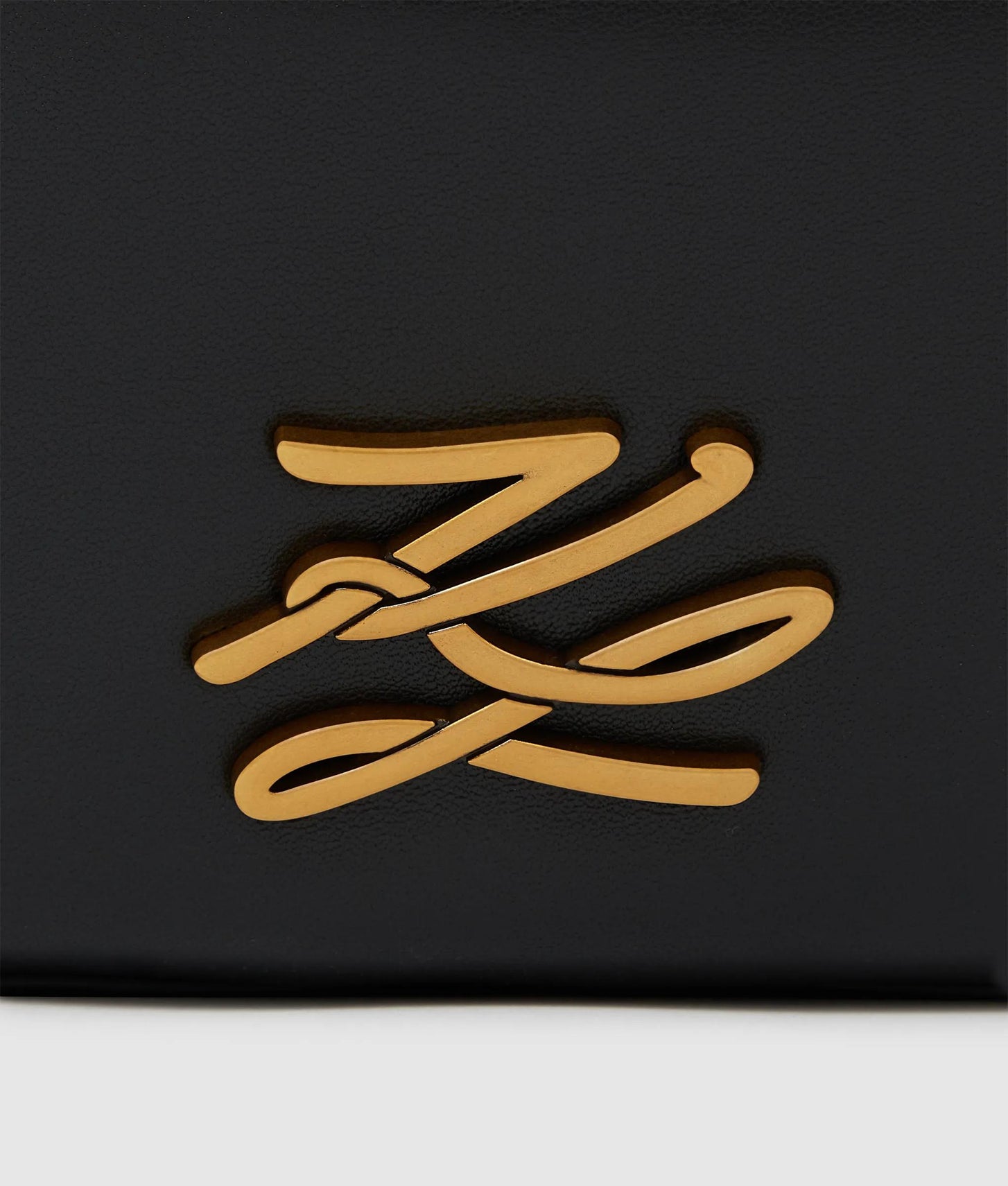 KarlLagerfeld Kautograph Oversized Moon Bag Black/Gold