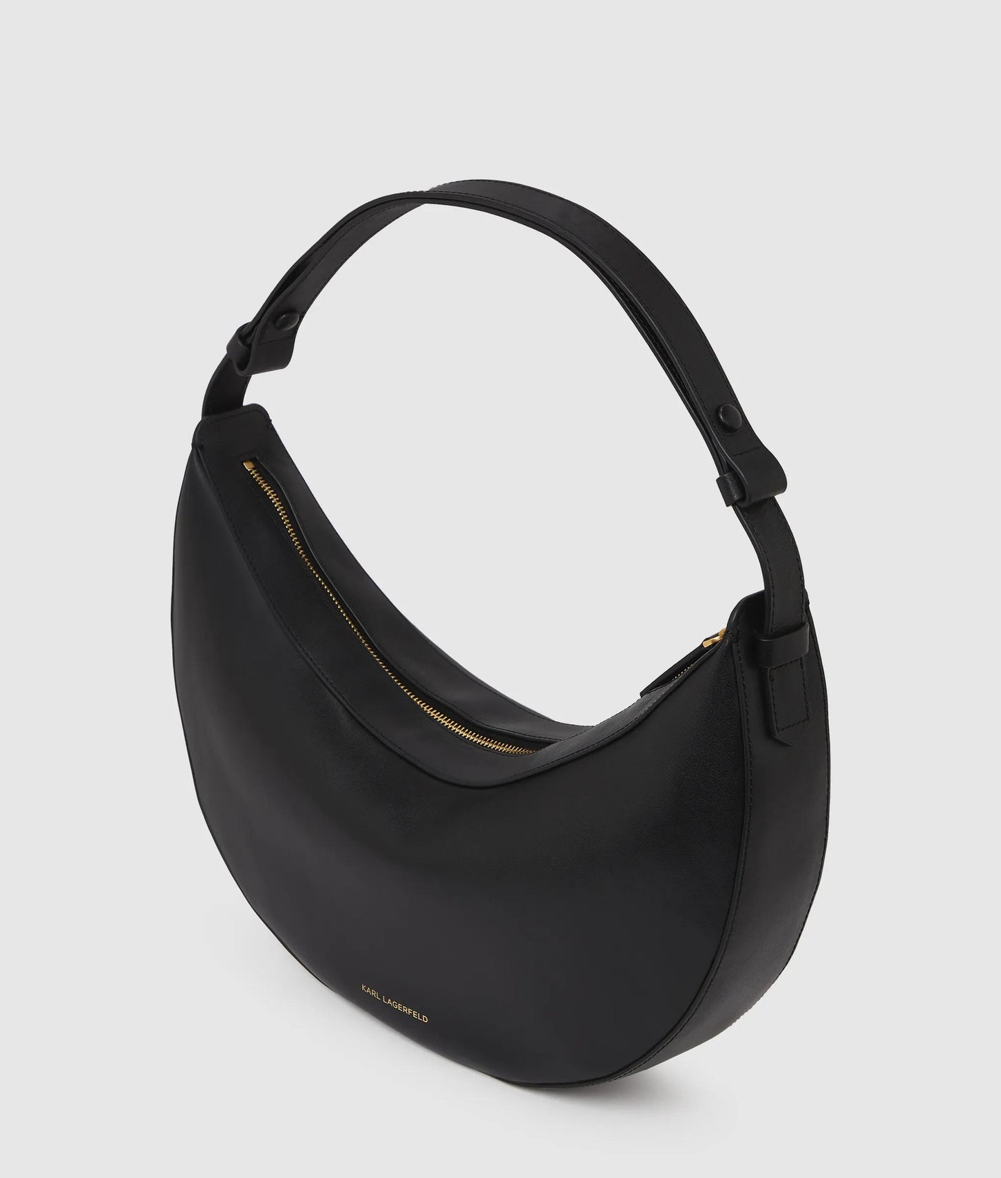 KarlLagerfeld Kautograph Oversized Moon Bag Black/Gold