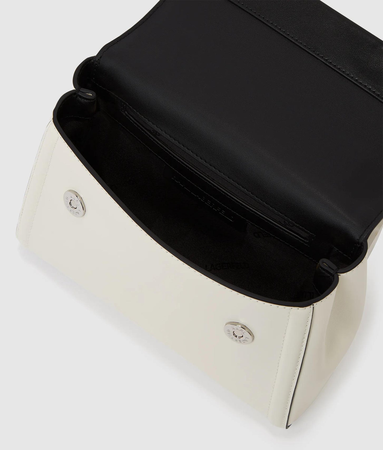 KarlLagerfeld Kautograph Color-Block Bag Black/White