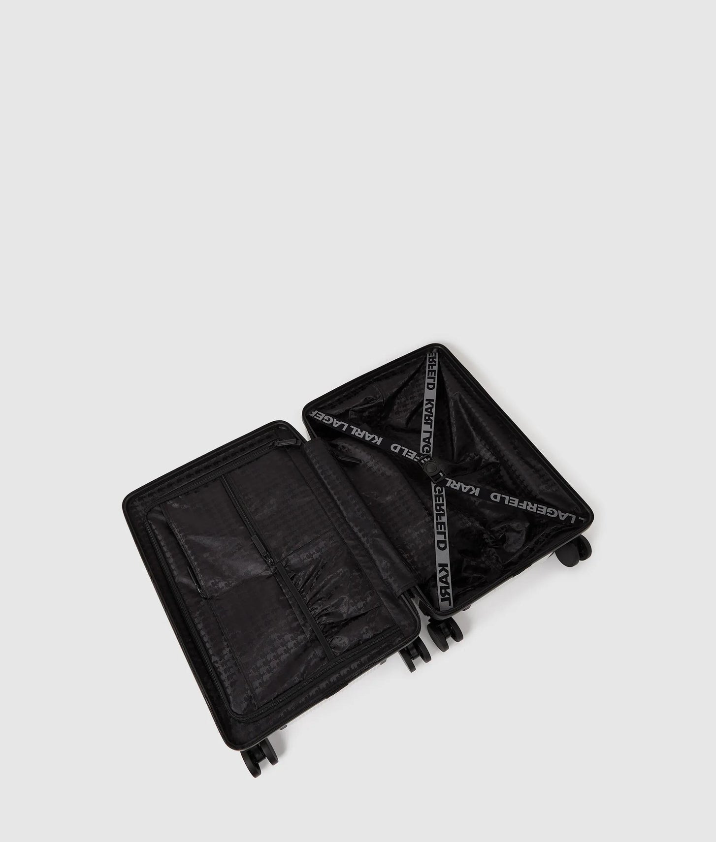 KarlLagerfeld Ikon Choupette Trolley Case Off White