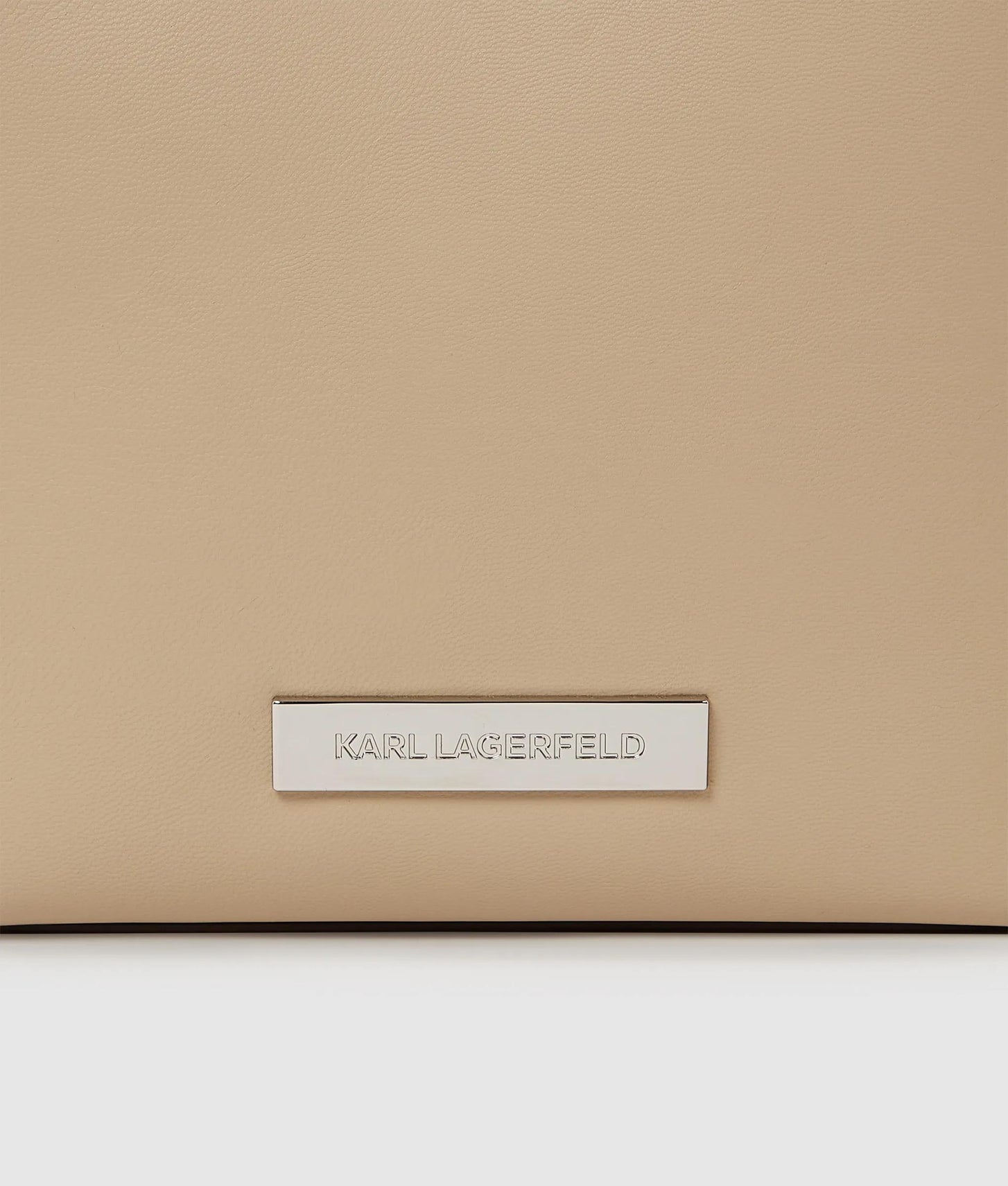 KarlLagerfeld Ikon Smooth Bucket Bag Safari
