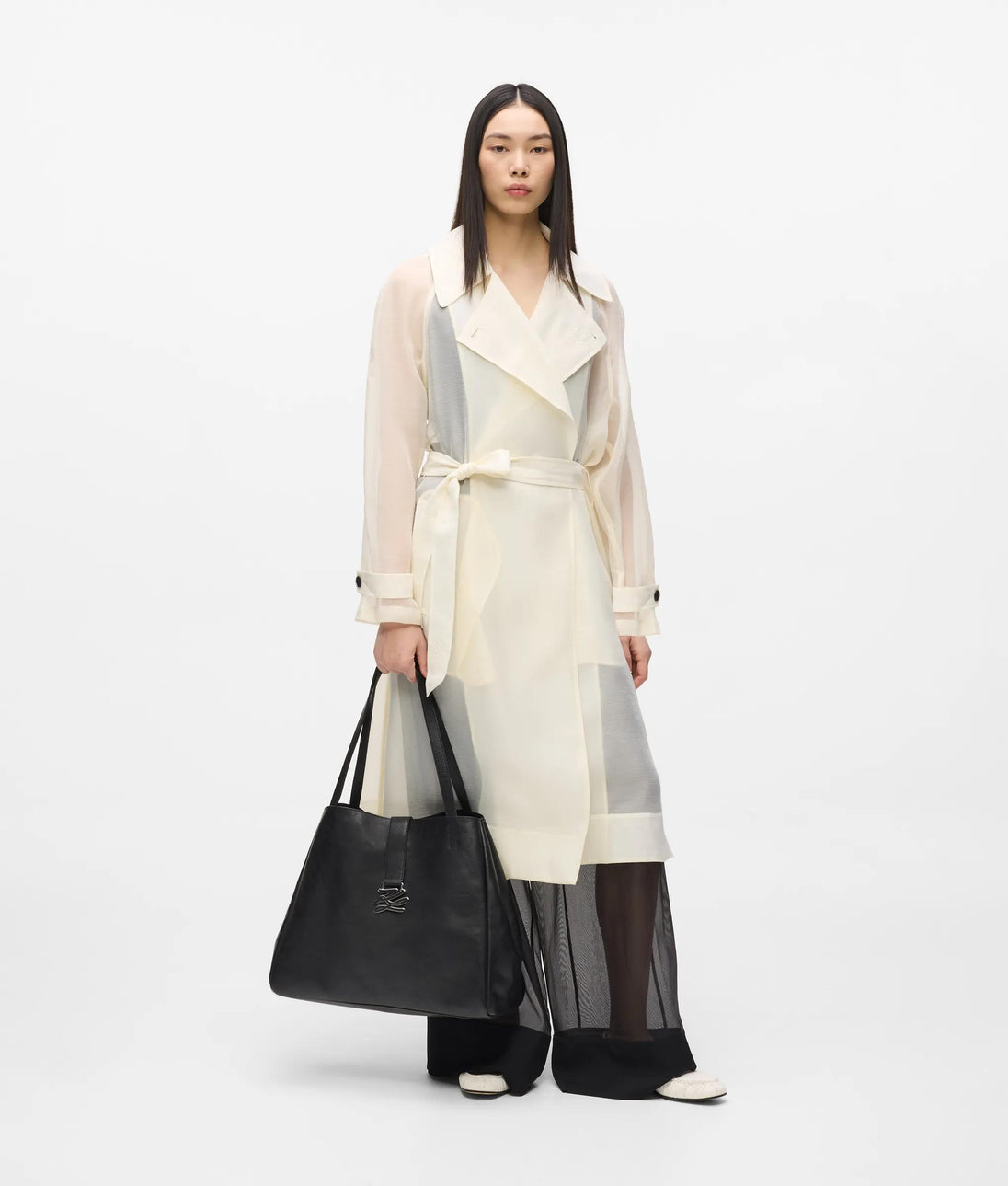 Karl Lagerfeld Midi Shirt Dress White