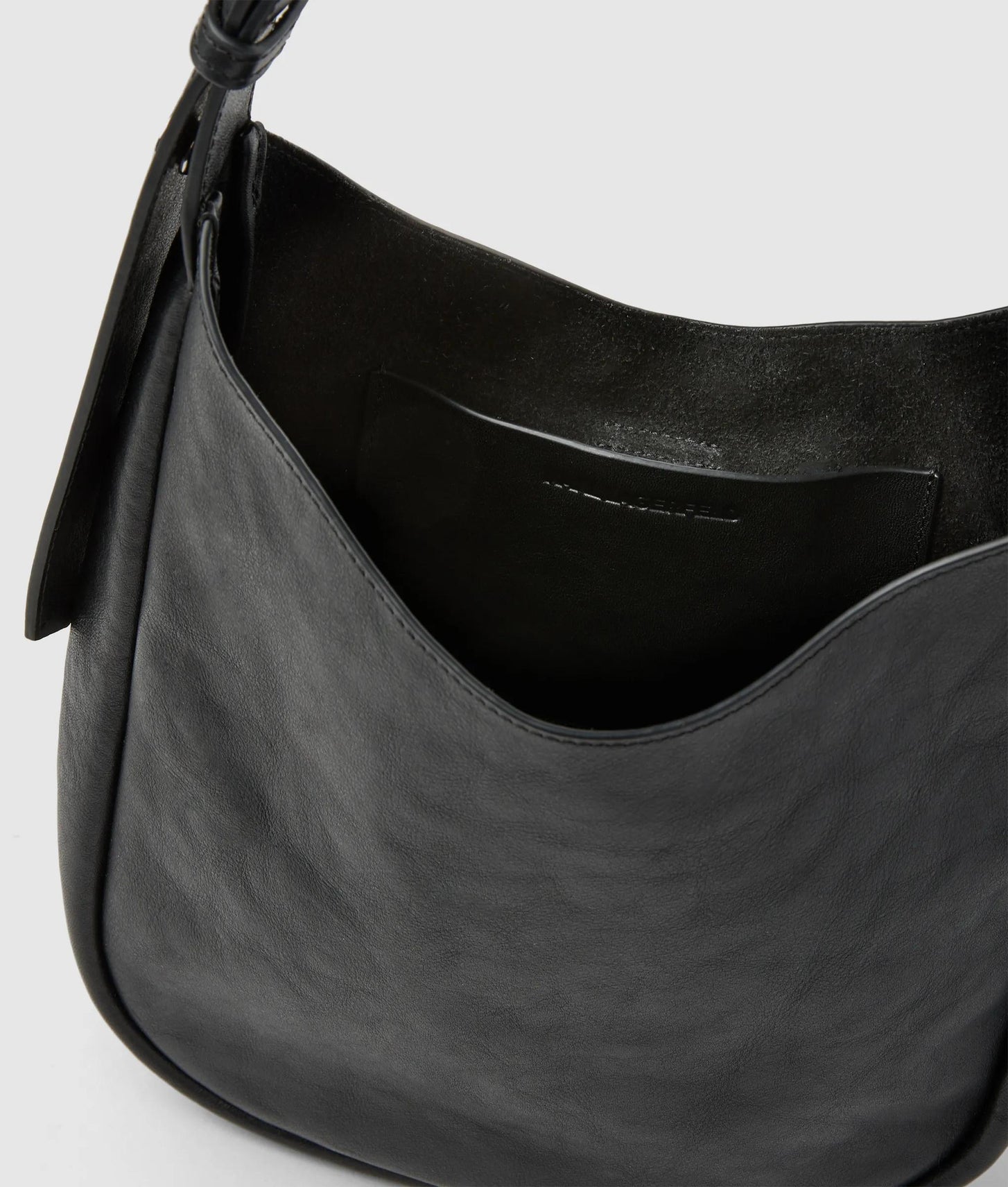 KarlLagerfeld Kautograph Swing Hobo Bag Black-Gunmetal