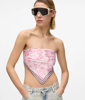 Karl Lagerfeld Floral Mesh Slip Dress Floral All Over Print Pink