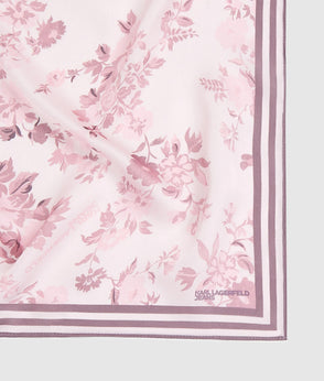 Karl Lagerfeld Floral Mesh Slip Dress Floral All Over Print Pink