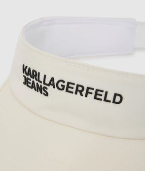 Karl Lagerfeld Ribbed Racer Dress White