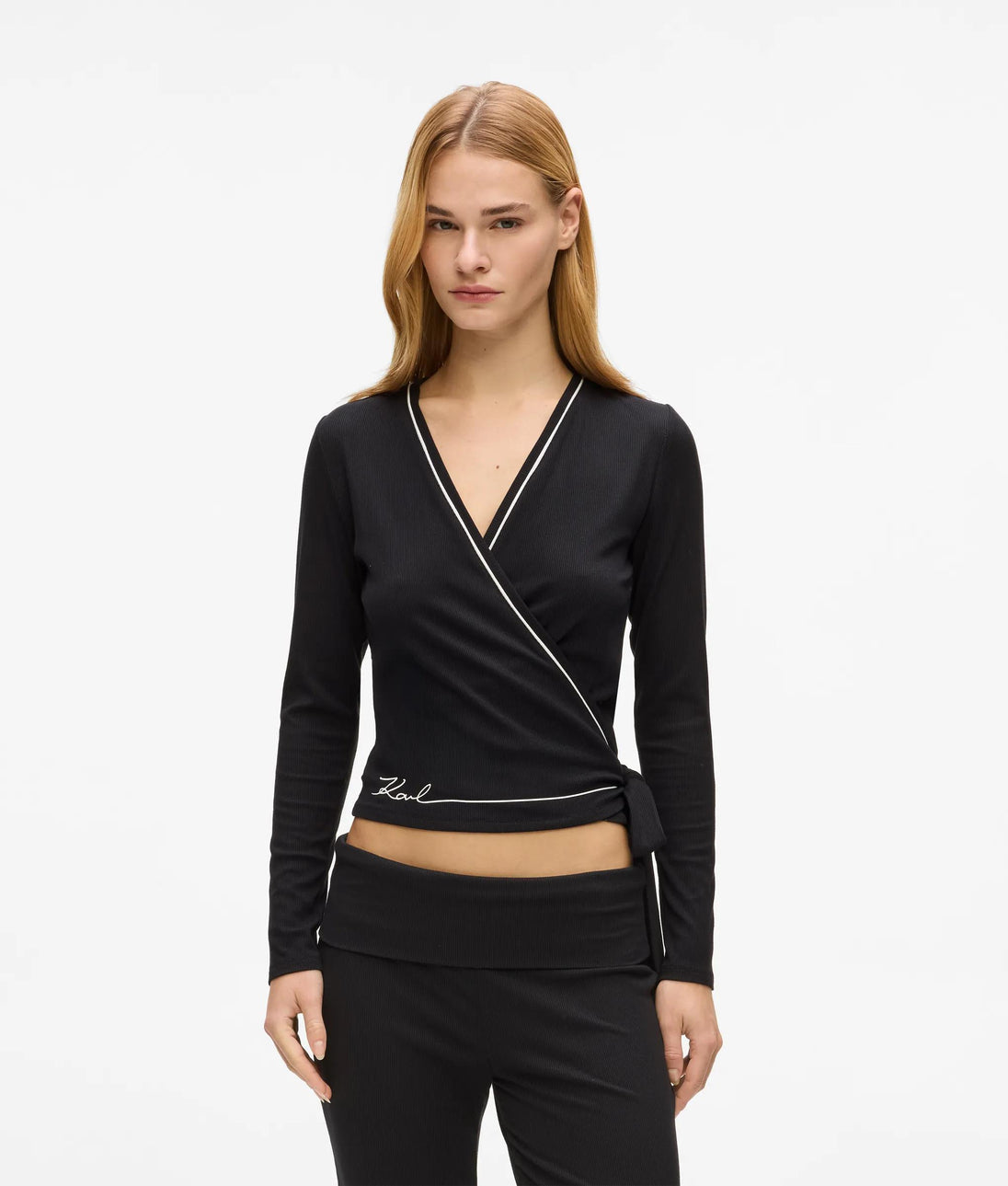 Karl Lagerfeld Signature Loungewear Tank Top Black