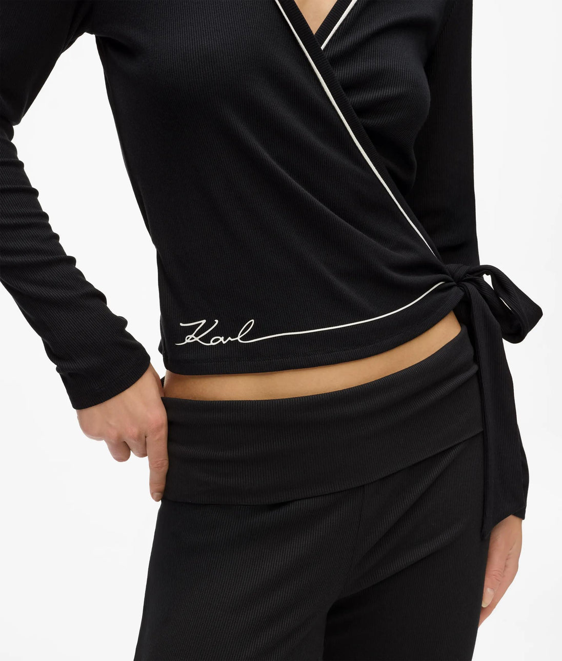 Karl Lagerfeld Signature Loungewear Tank Top Black