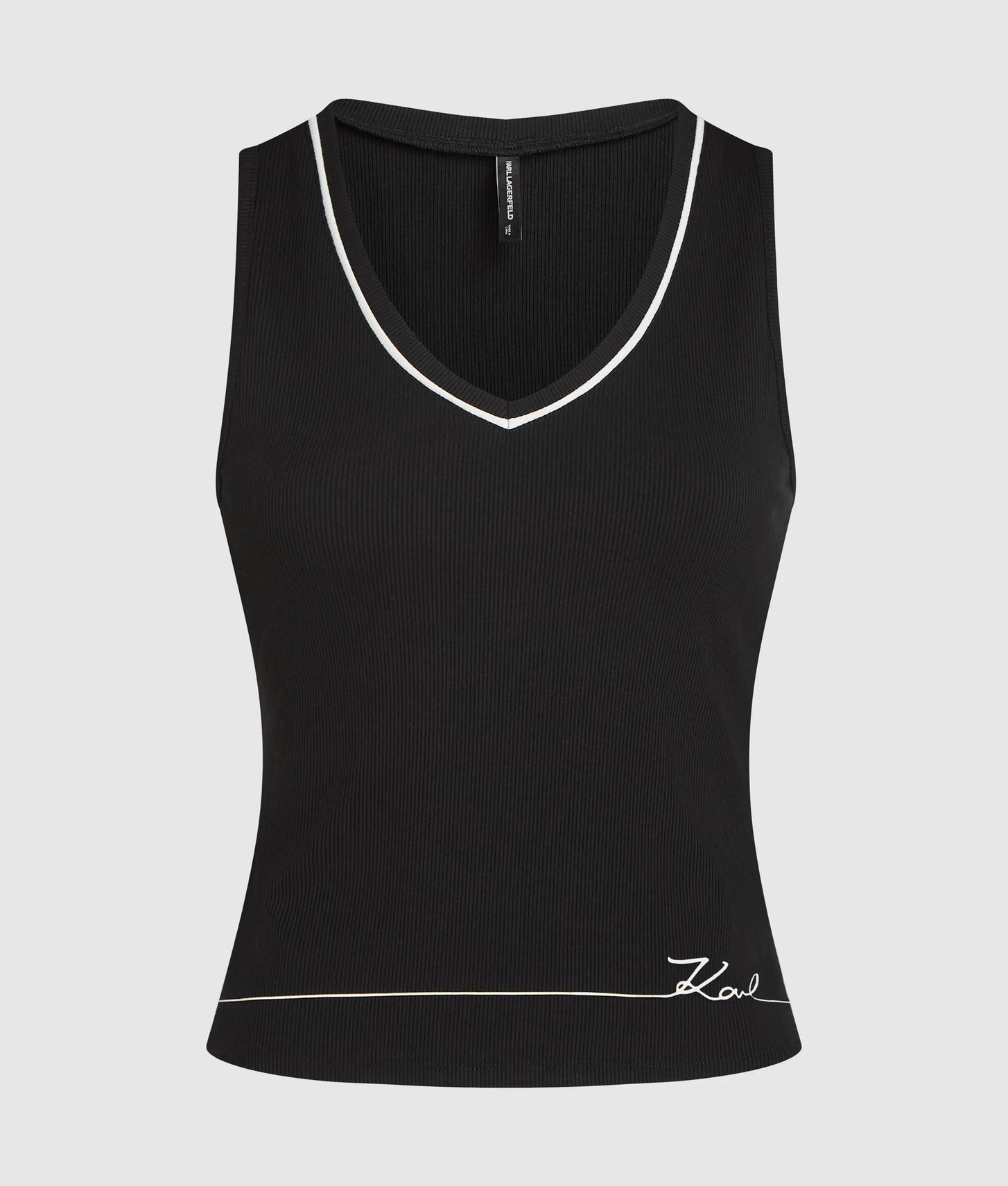 Karl Lagerfeld Signature Loungewear Tank Top Black