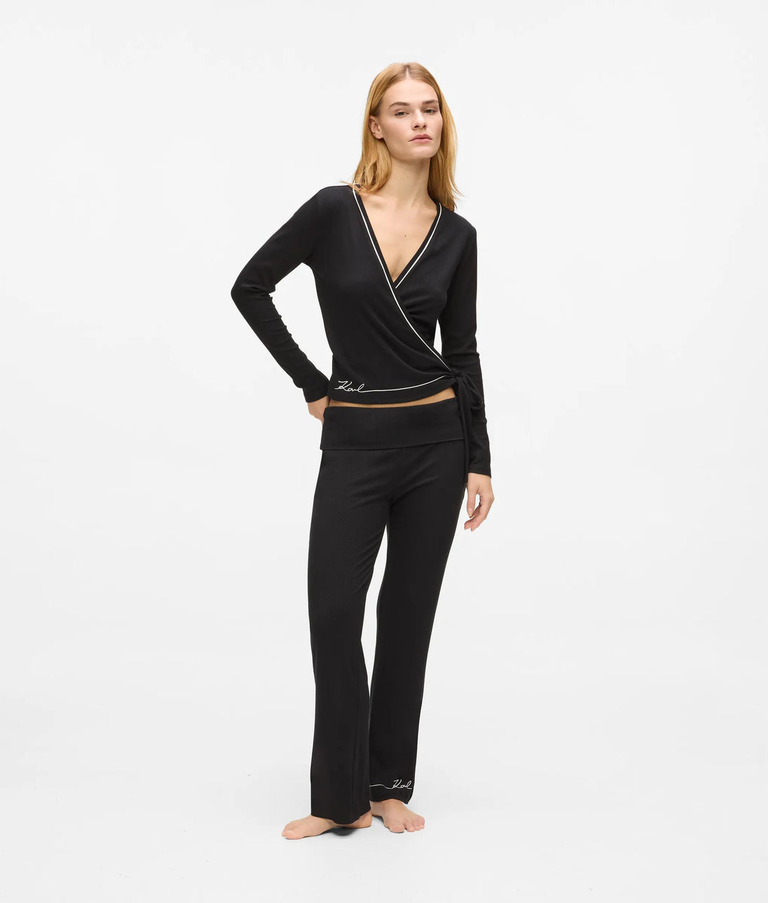 Karl Lagerfeld Signature Loungewear Tank Top Black