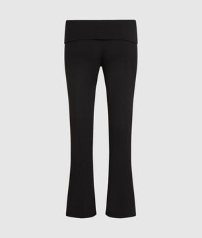 Karl Lagerfeld Signature Loungewear Wrap Top Black