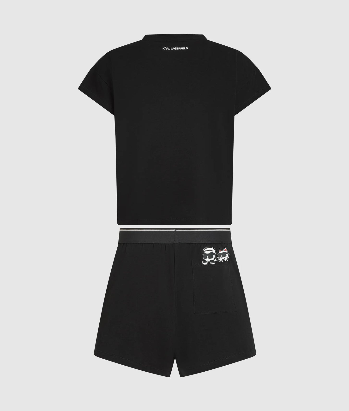 Karl Lagerfeld Ikon Short Pajama Set Black