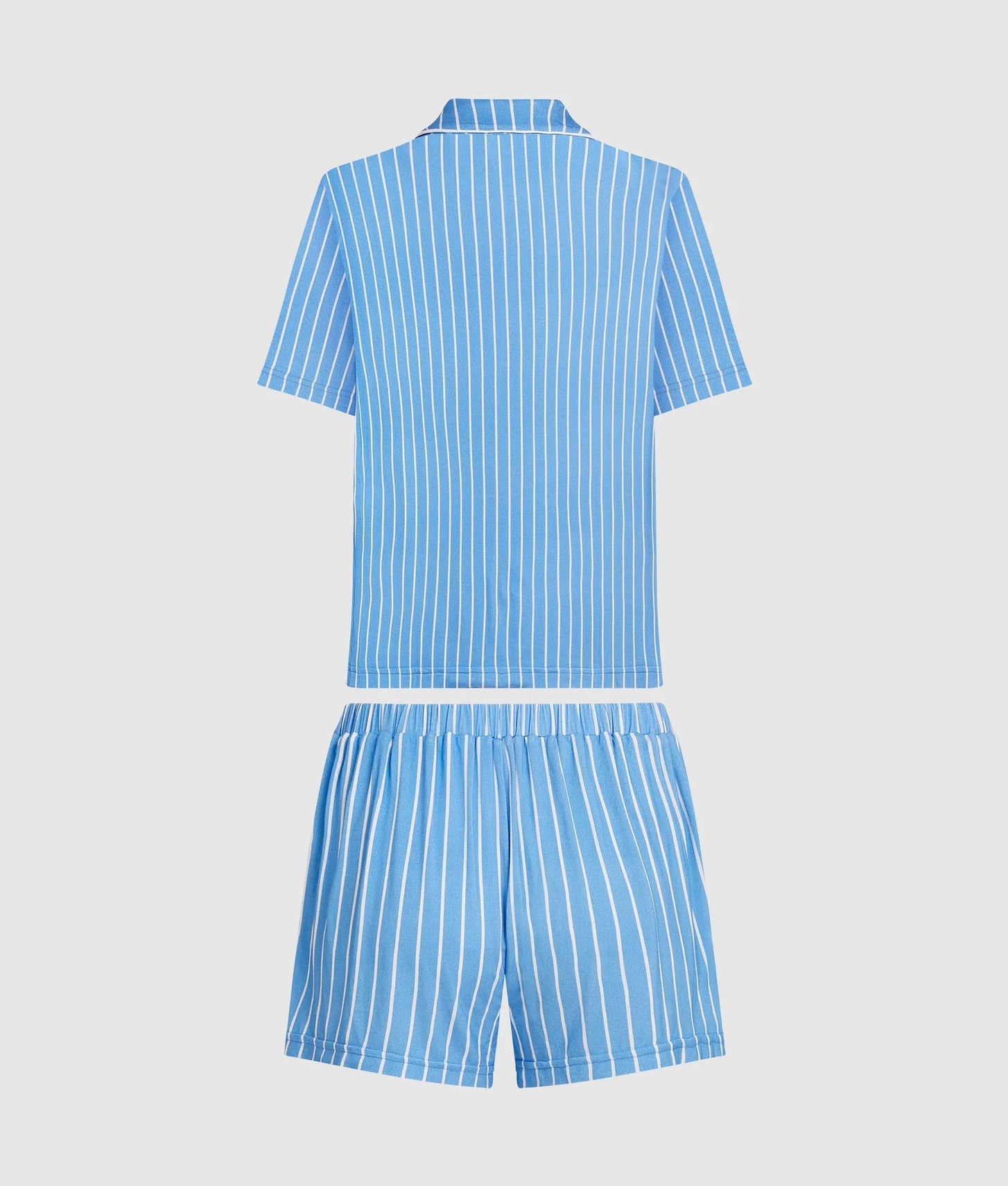 Karl Lagerfeld Striped Short Pajama Set Pinstripe