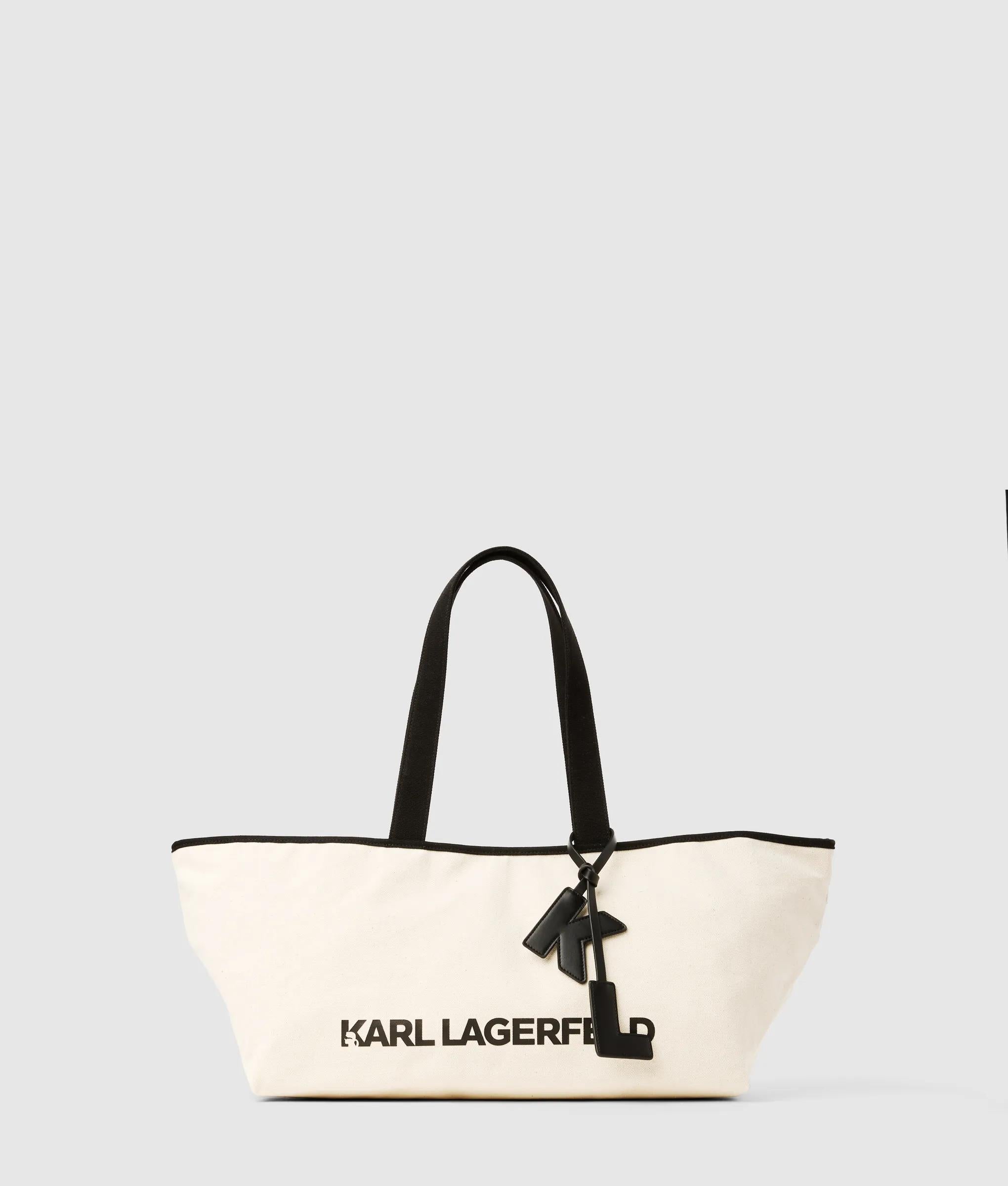 KarlLagerfeld Large Elongated Shopper Natural