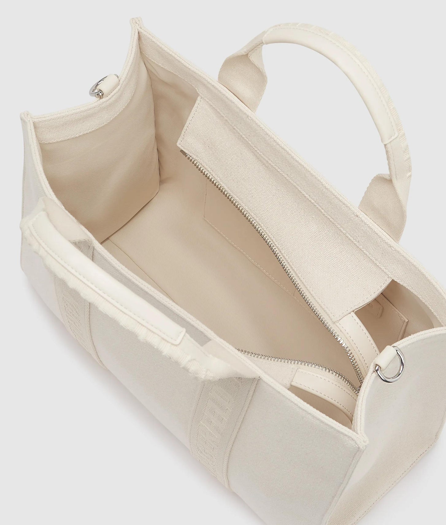 KarlLagerfeld Ikon Choupette Pin Square Tote Bag Off White