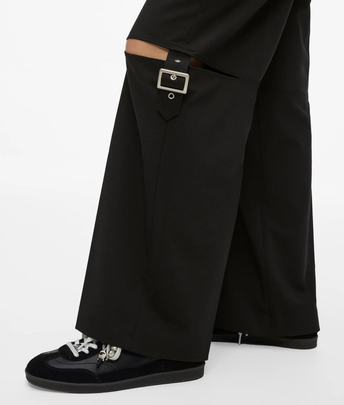 KarlLagerfeld Rounded Leather Hobo Bag Black