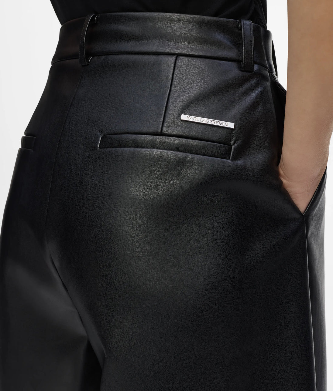 KarlLagerfeld Kpierced Metallic Tote Bag Gunmetal