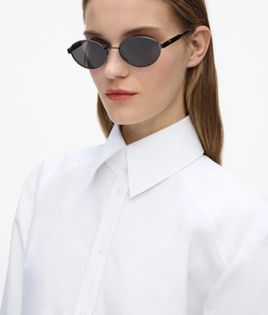 KarlLagerfeld Ksignature Ruffled Logo Shopper Black