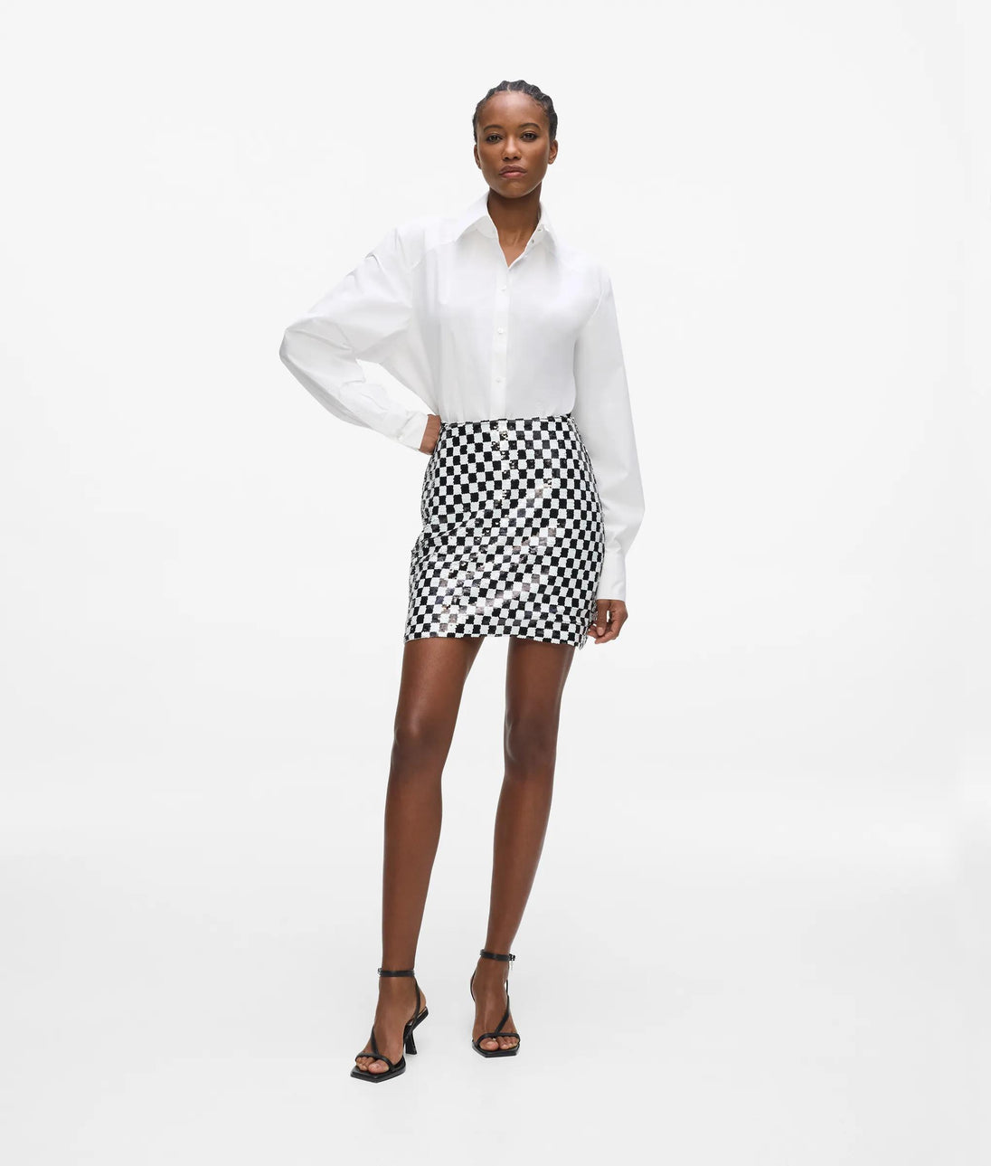 KarlLagerfeld Rue St-Guillaume Metal Tote Bag Black