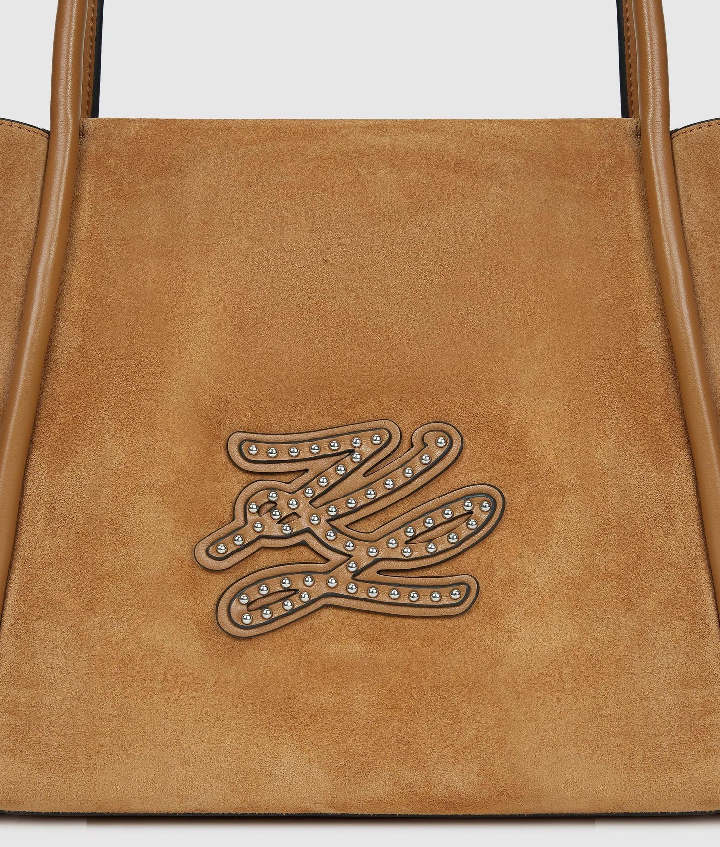 KarlLagerfeld Kautograph Patch Tote Bag Caramel