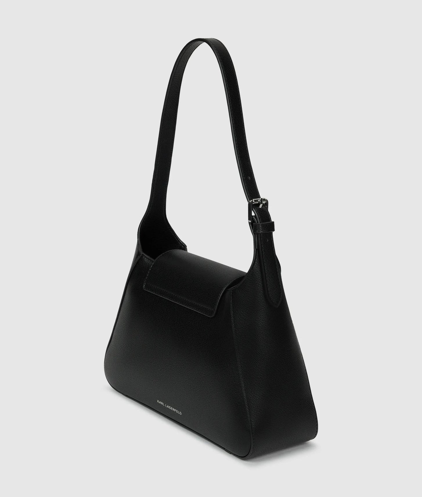 KarlLagerfeld Rue St-Guillaume Metal Shoulder Bag Black