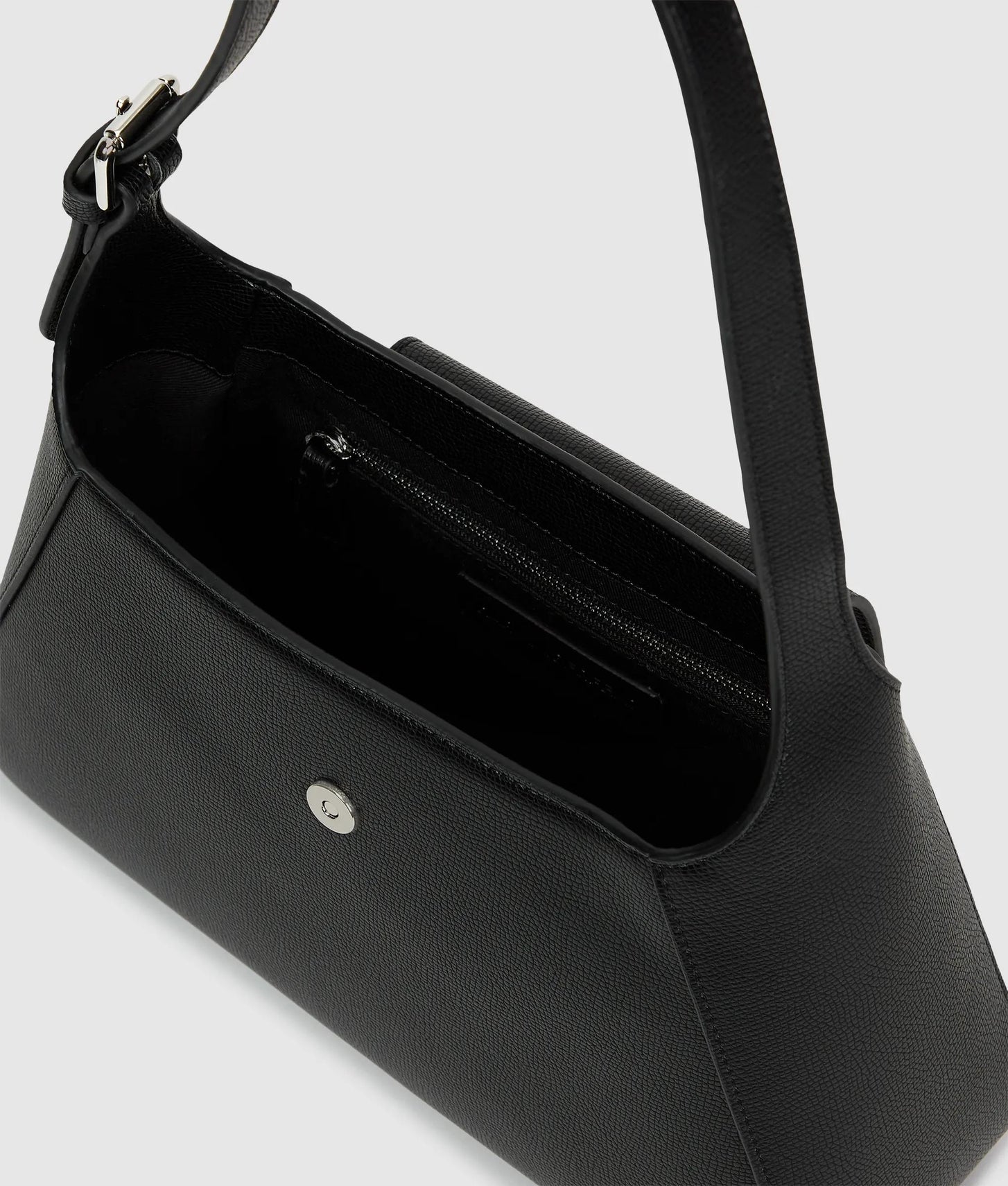 KarlLagerfeld Rue St-Guillaume Metal Shoulder Bag Black