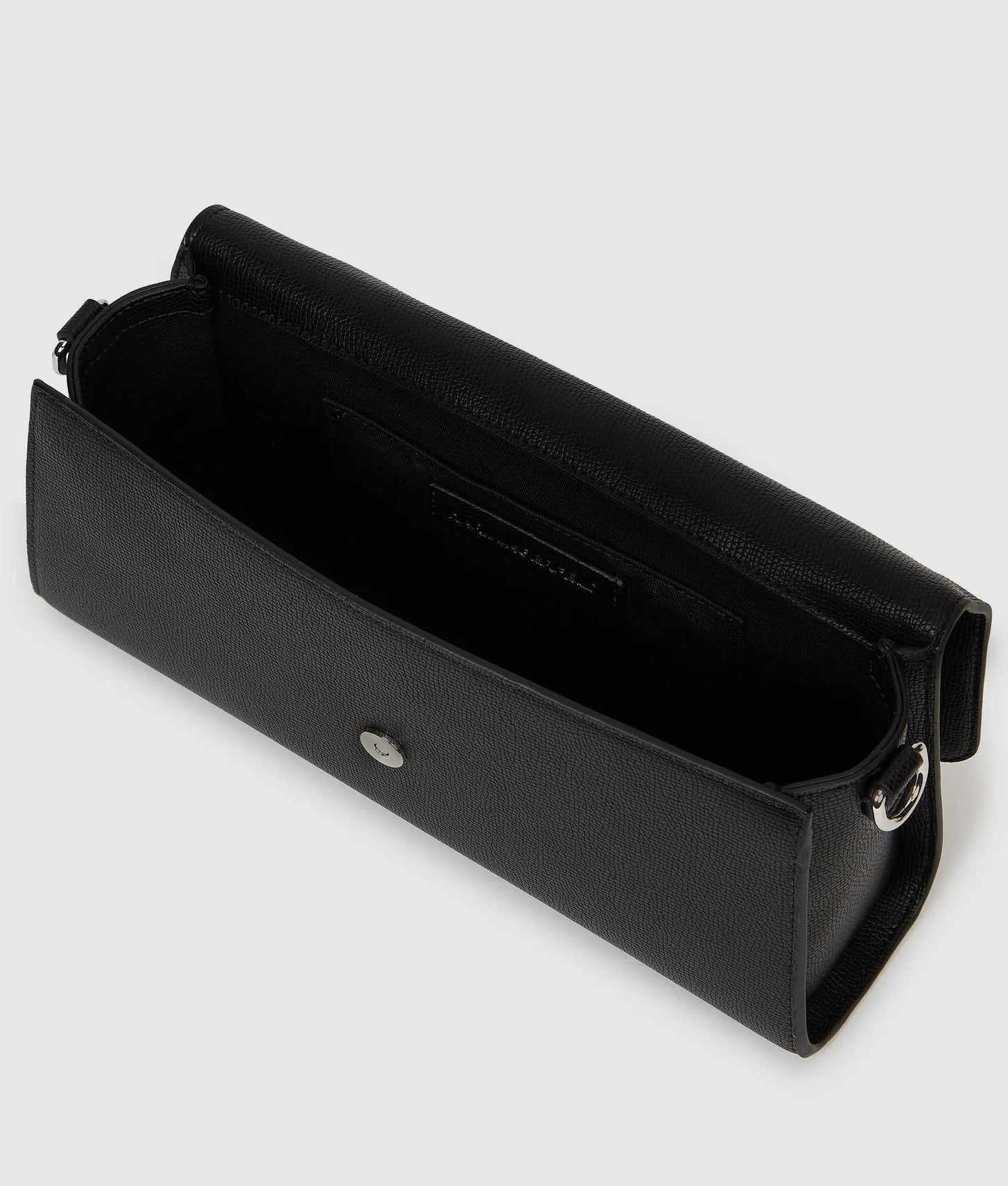 KarlLagerfeld Rue St-Guillaume Metal Crossbody Bag Black