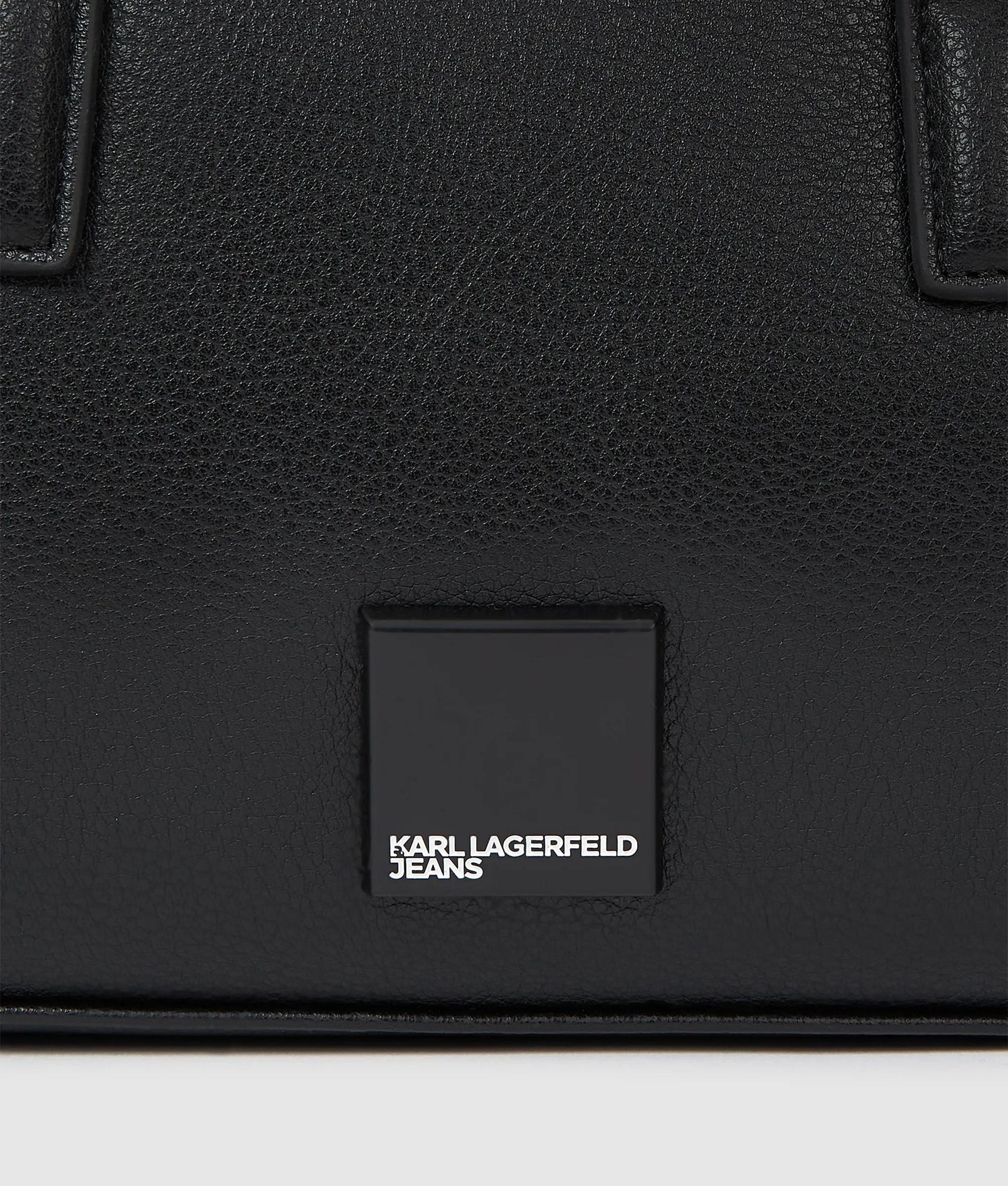 KarlLagerfeld Box Logo Bowling Bag Black