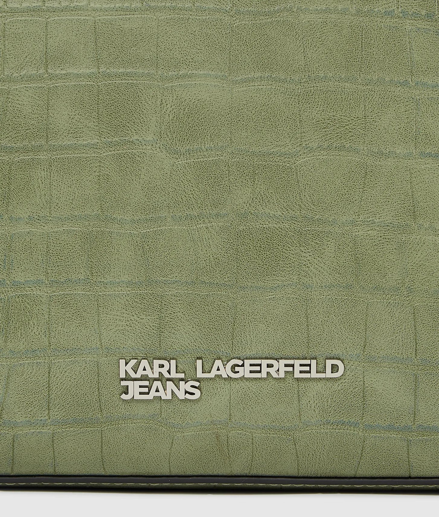 KarlLagerfeld Croco Mini Tote Bag Tea