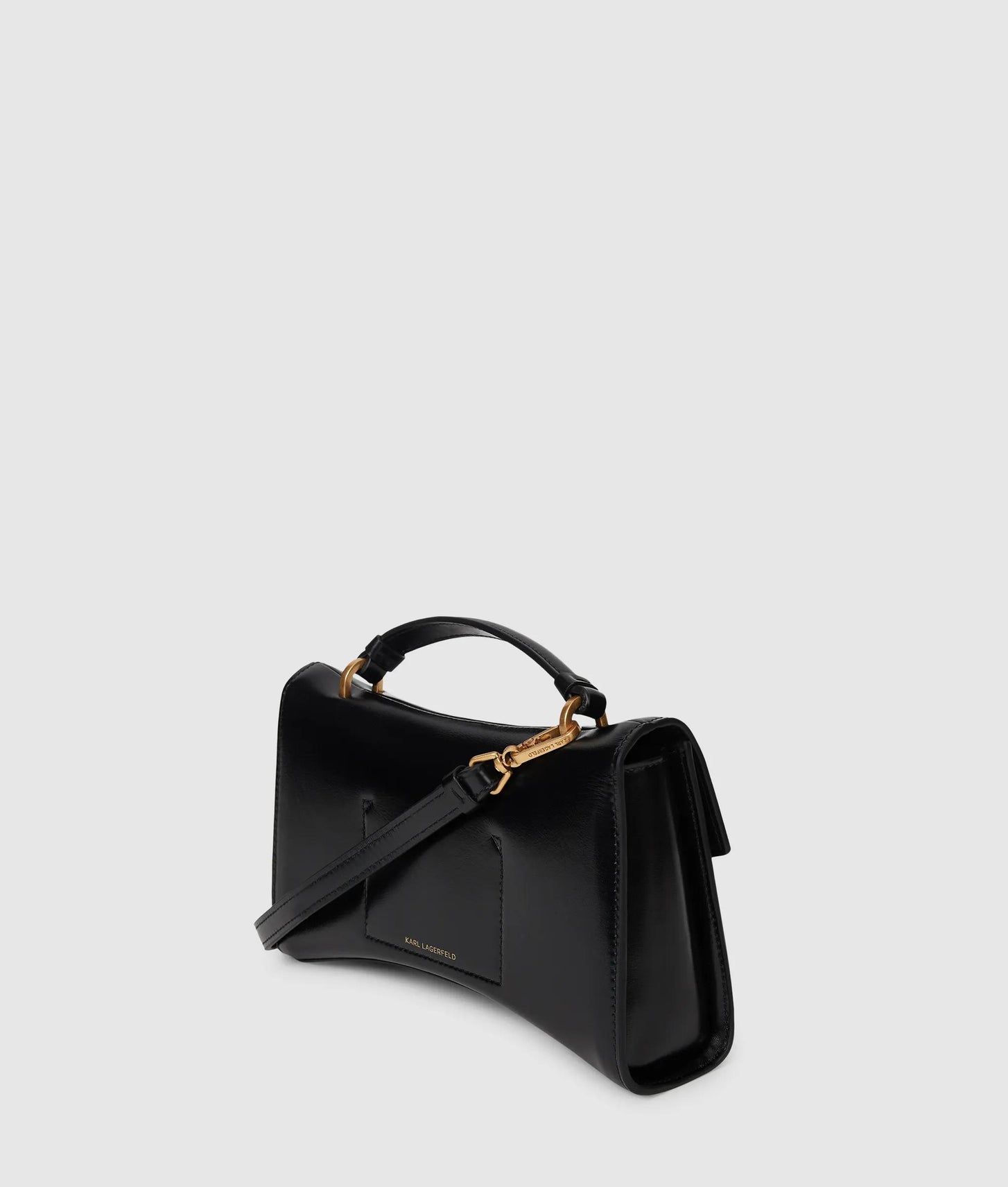 KarlLagerfeld Kautograph Twist Top Handle Bag Black/Gold