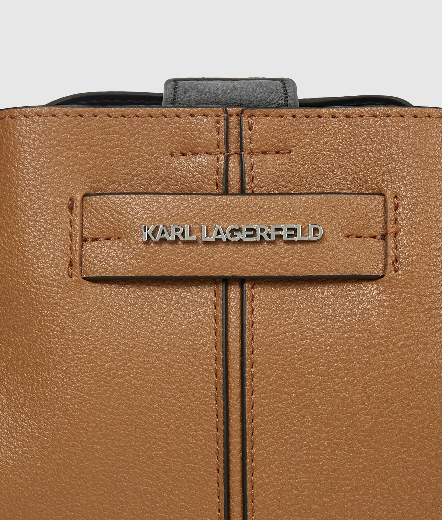 KarlLagerfeld Kpierced Mini Bucket Bag Caramel