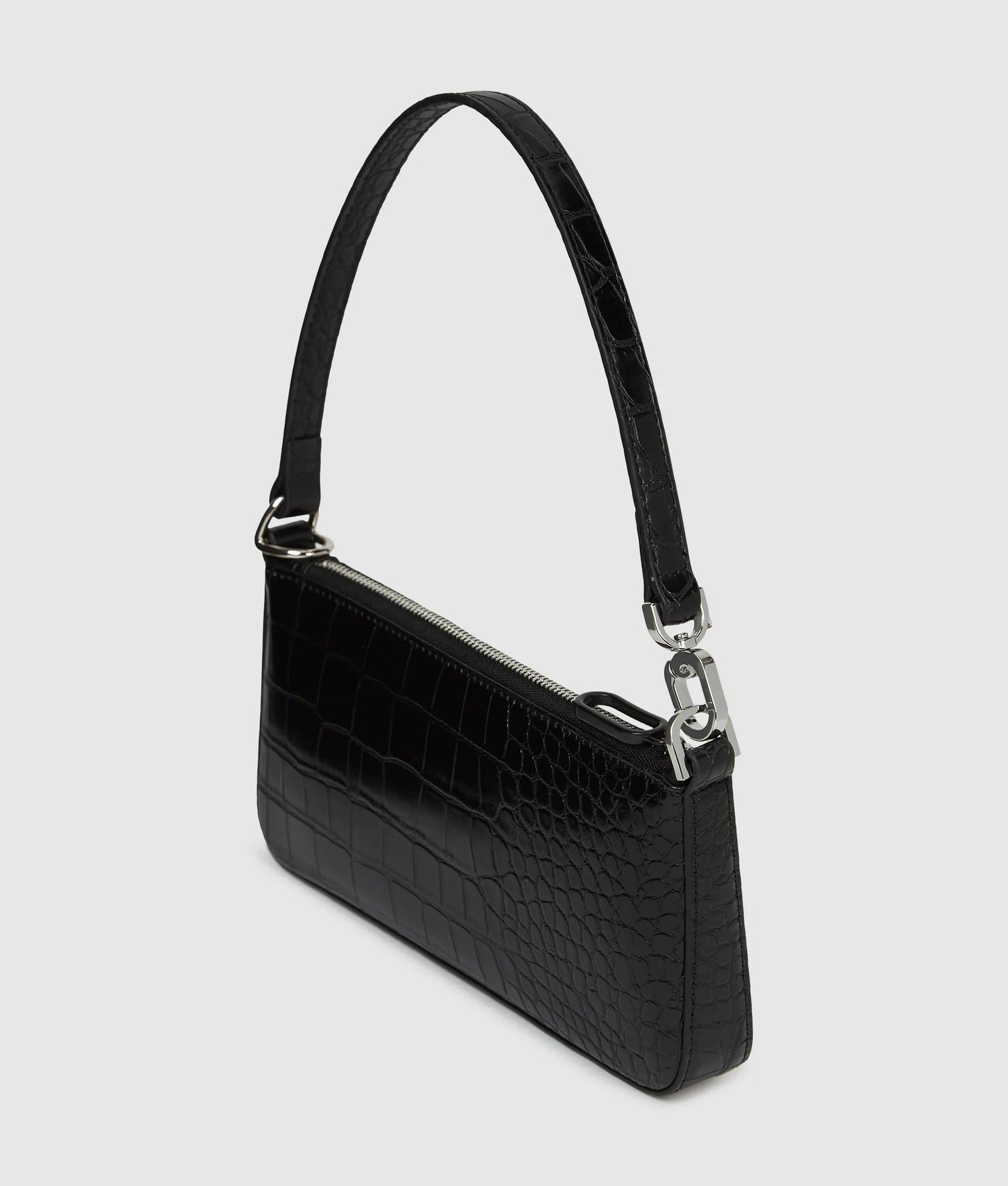 KarlLagerfeld Transformable Croco Pouch Black