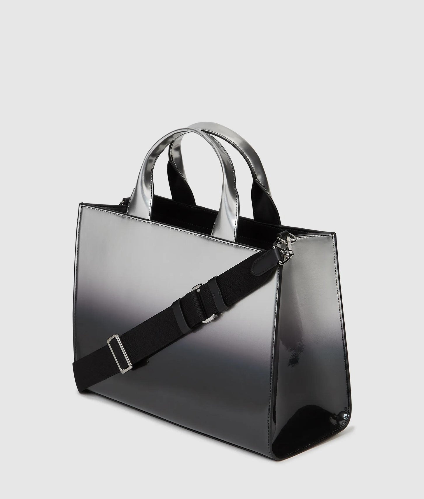 KarlLagerfeld Rue St-Guillaume Degrade Medium Tote Bag Degrade Black Grey