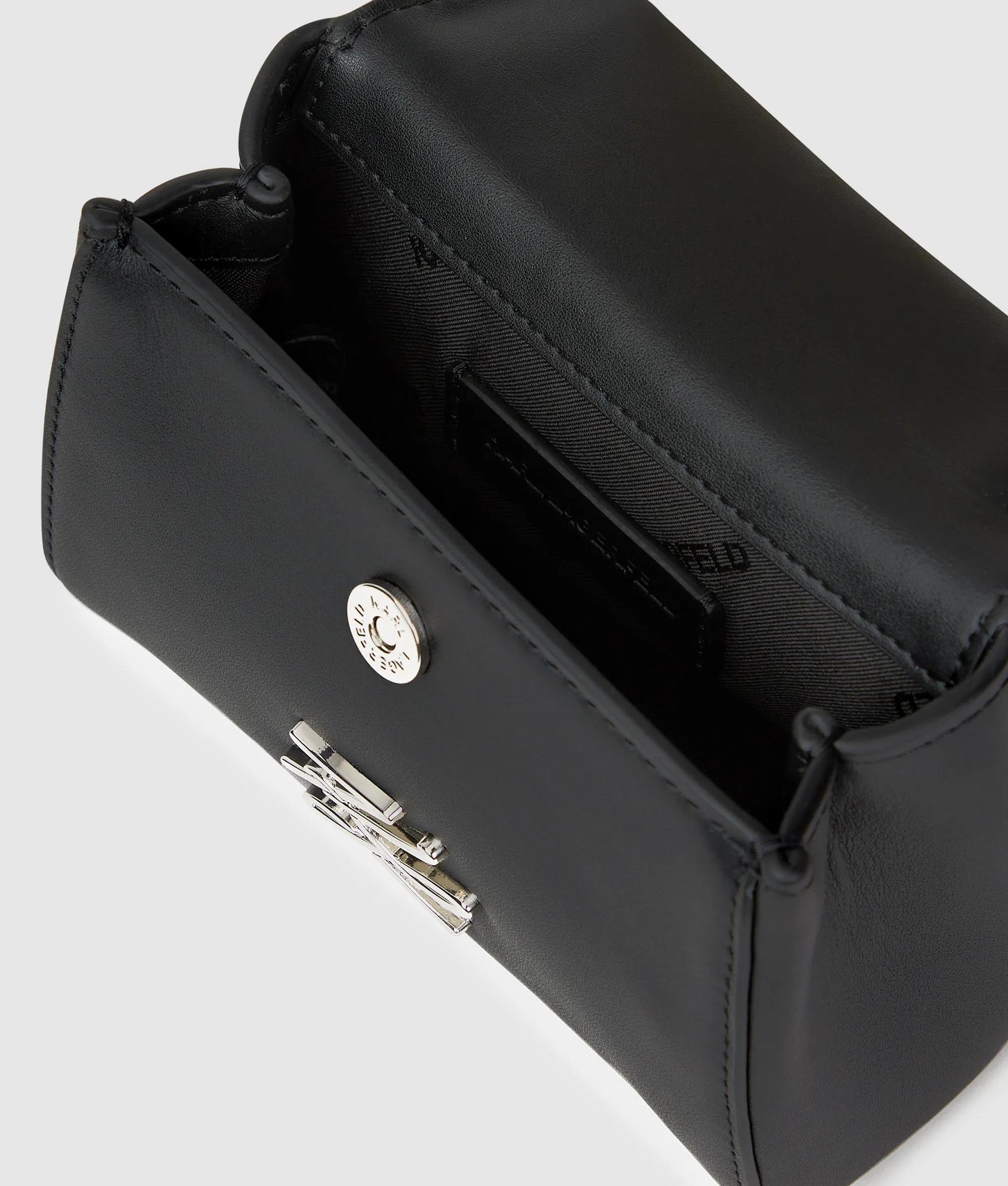 KarlLagerfeld Kautograph Bow Nano Bag Black Embellishment