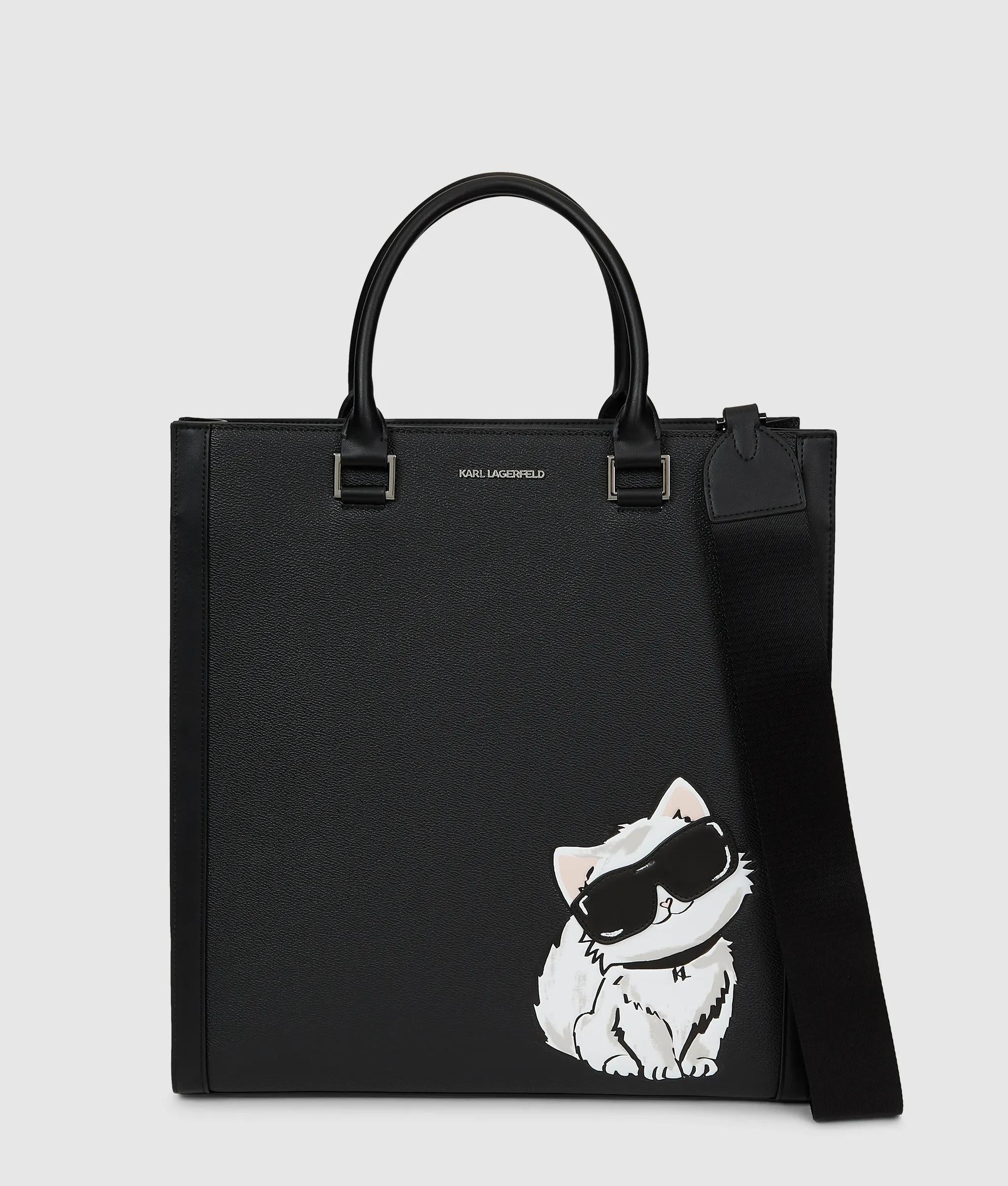 KarlLagerfeld Ikon Choupette Tote Bag Black