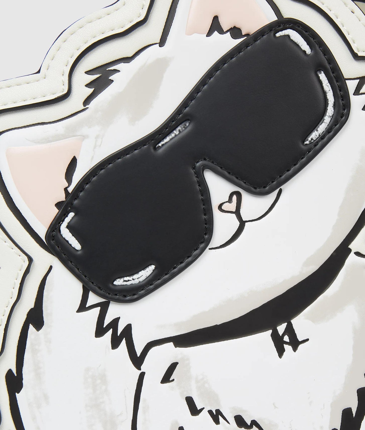 KarlLagerfeld Ikon Choupette Crossbody Bag Off White