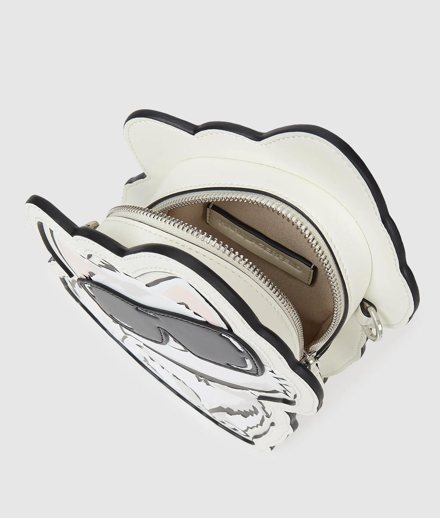 KarlLagerfeld Ikon Choupette Crossbody Bag Off White