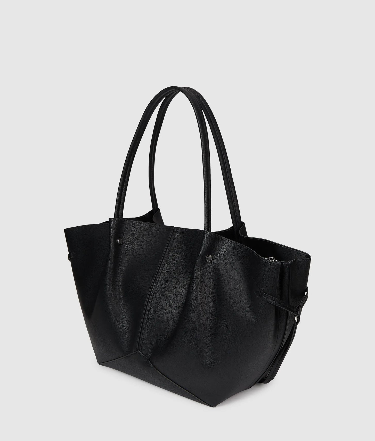 KarlLagerfeld Kpierced Medium Tote Bag Black-Nickel