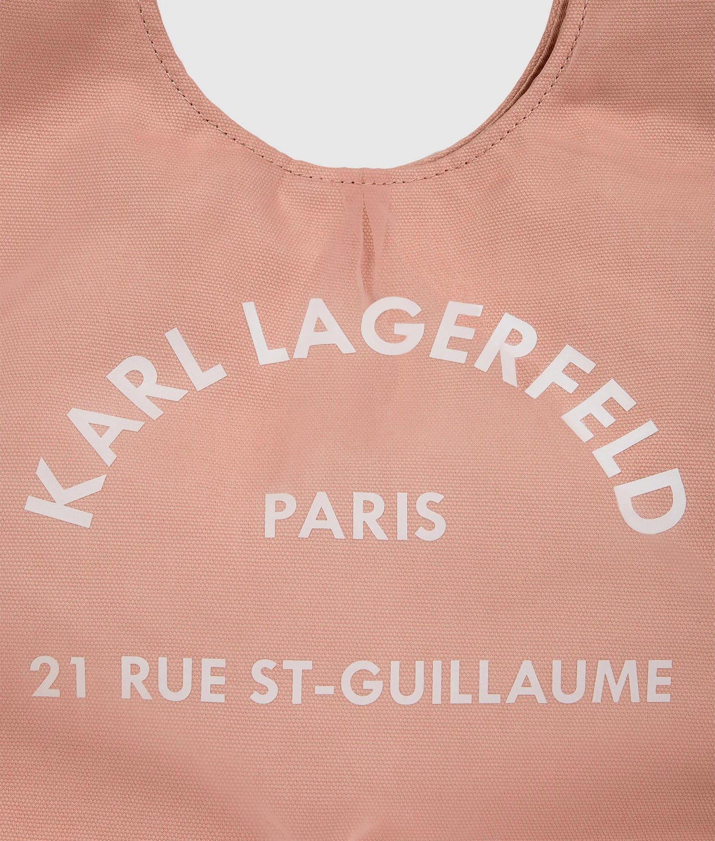 KarlLagerfeld Rue St-Guillaume Mesh Hobo Bag Misty Rose