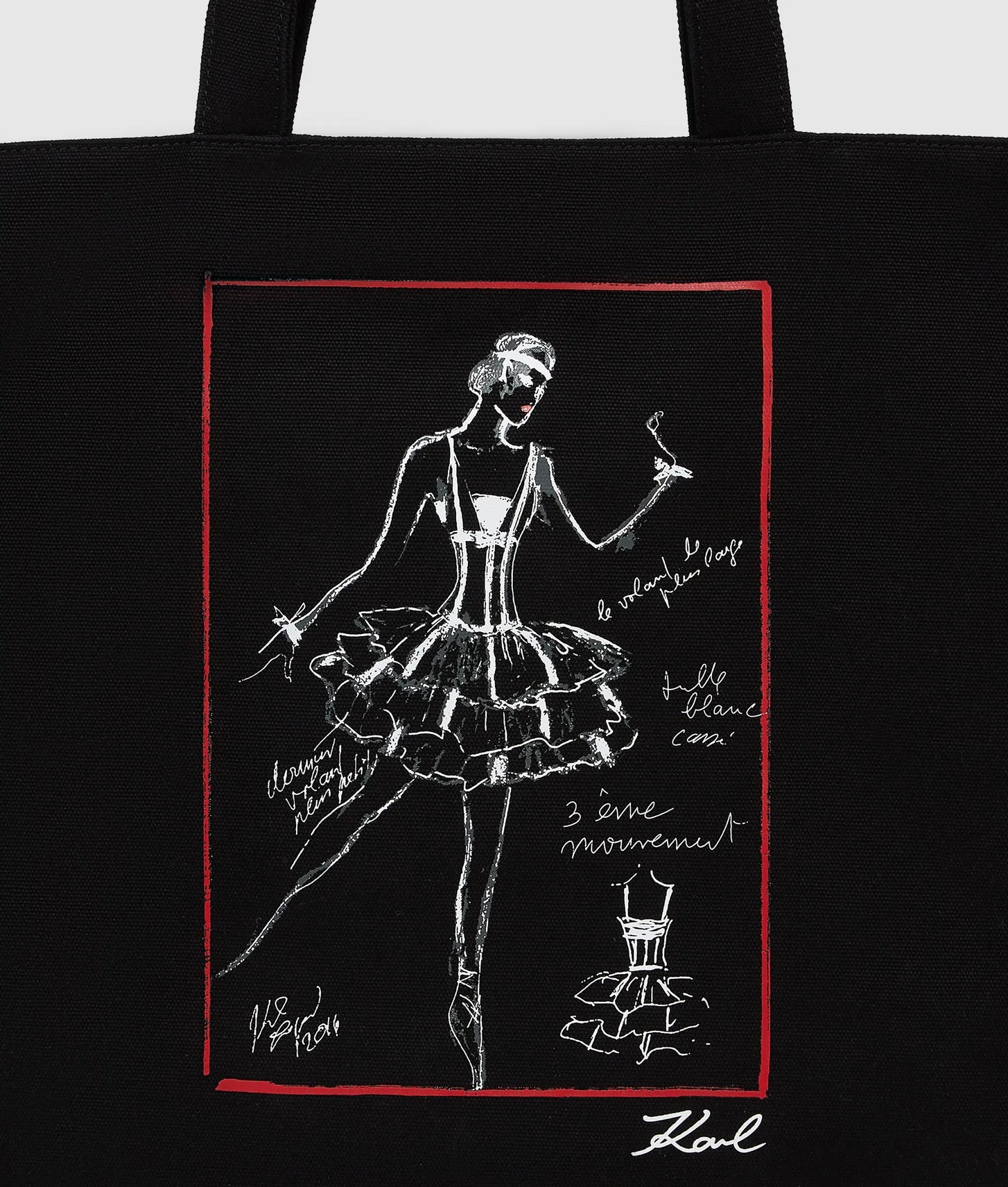 KarlLagerfeld Kballet Shopper Black