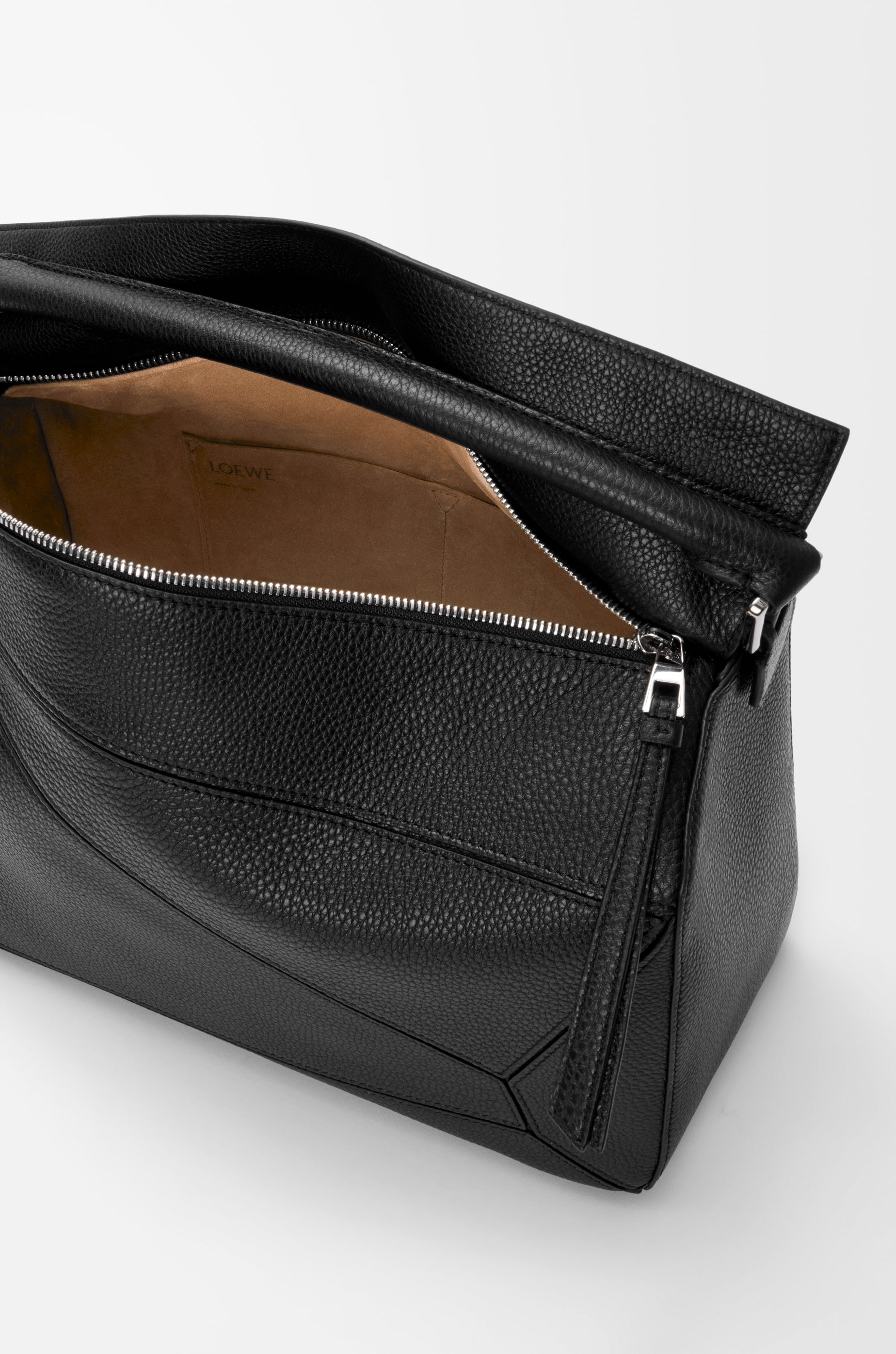 Loewe Large Puzzle bag in supple grained calfskin