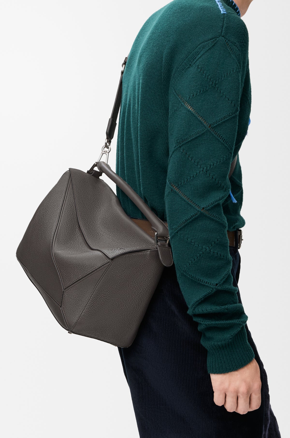 Loewe Large Puzzle bag in supple grained calfskin