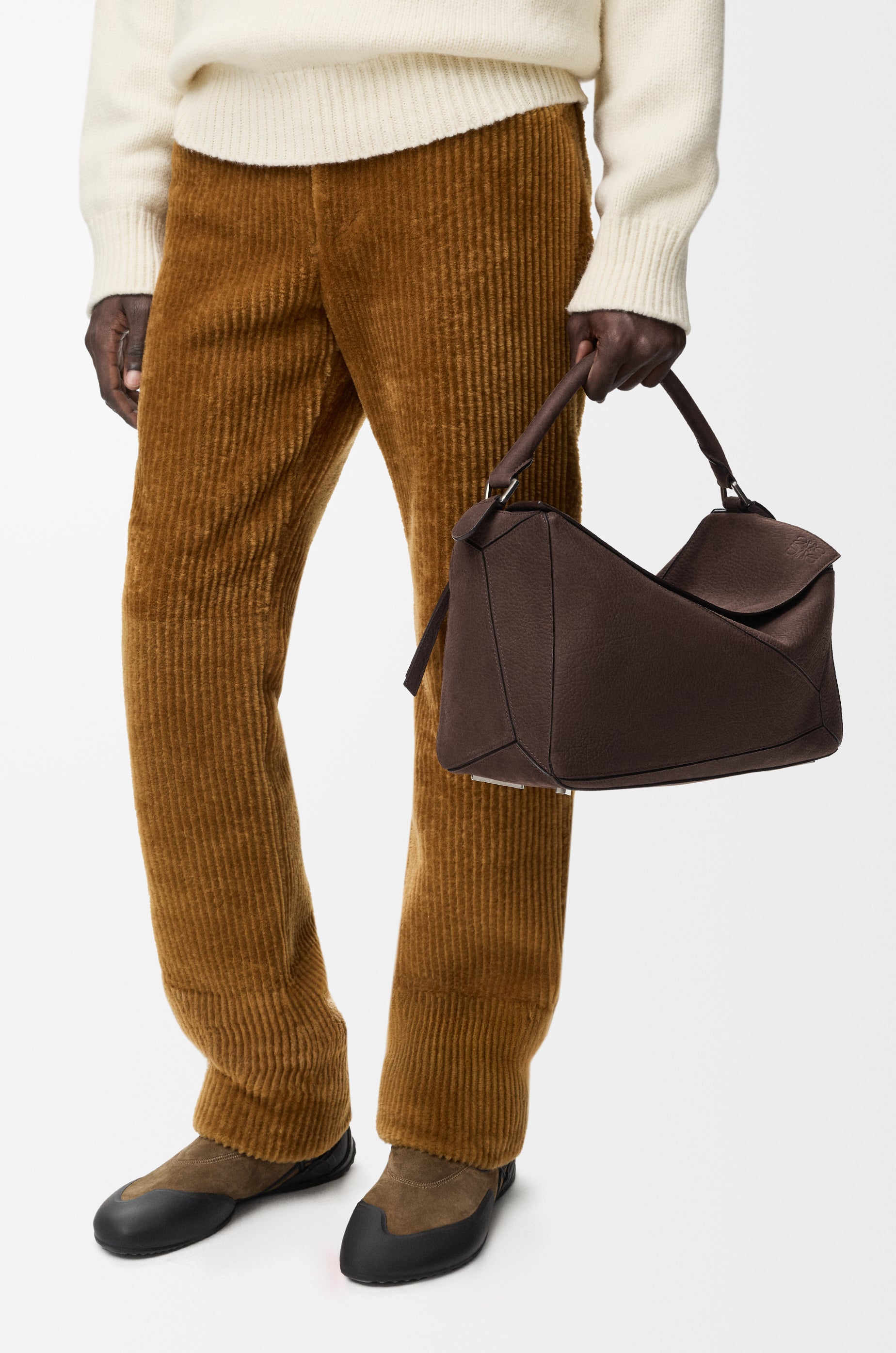 Loewe Large Puzzle bag in grained nubuck