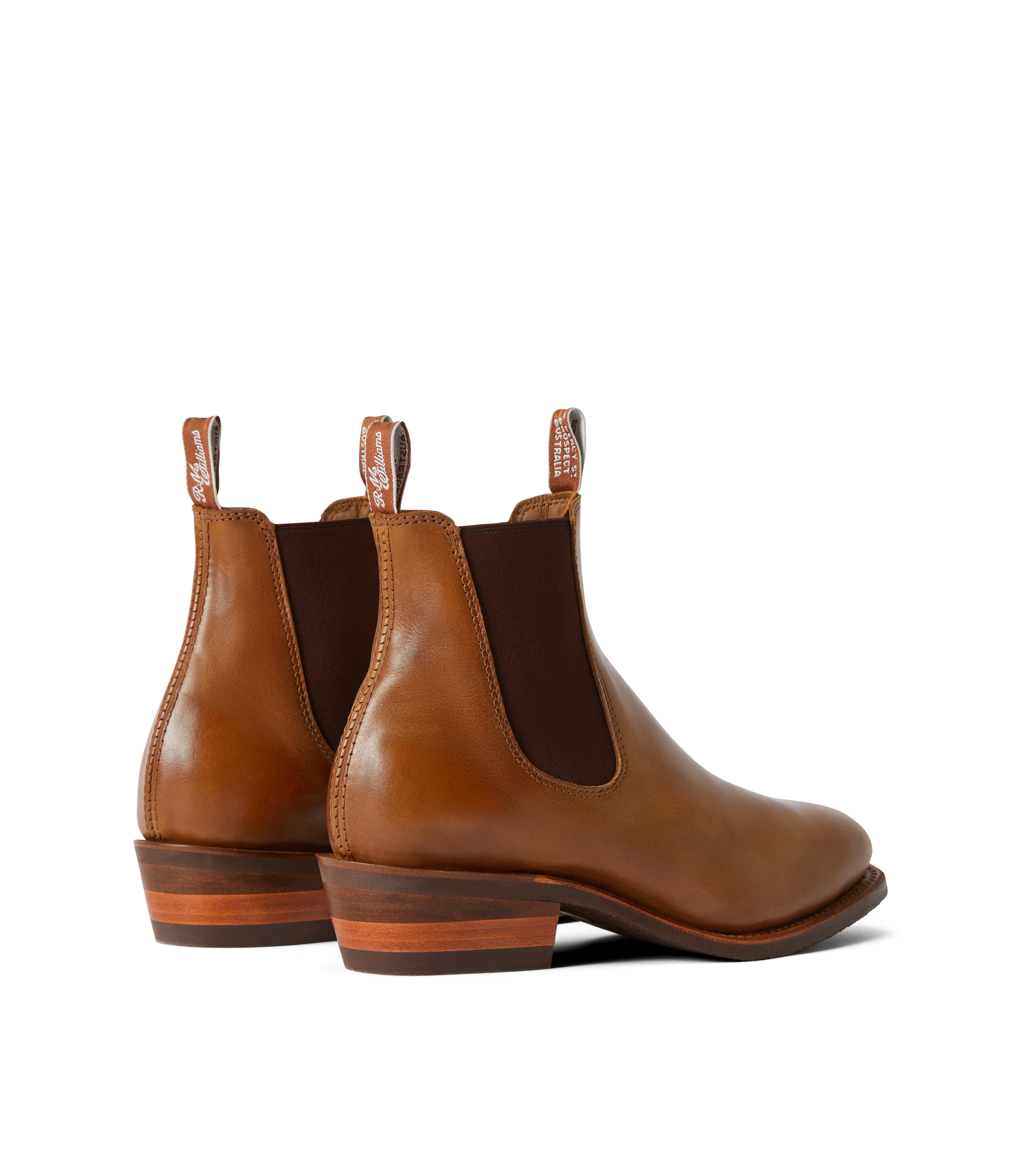 Lady Yearling boot caramel pull-up leather